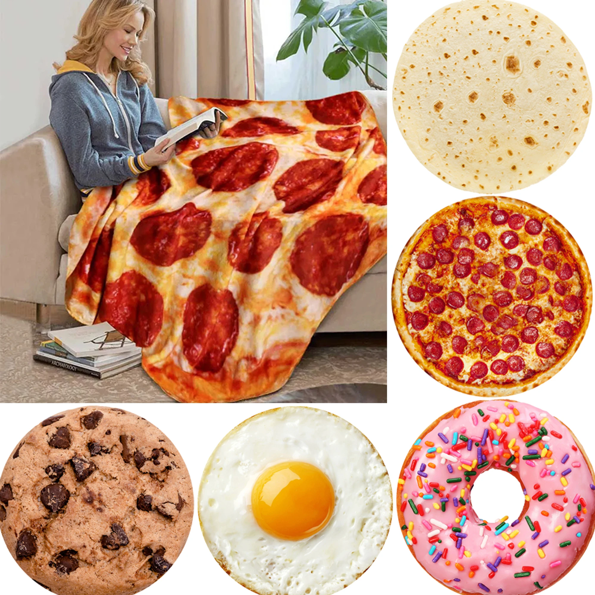 Pepperoni Pizza Blanket