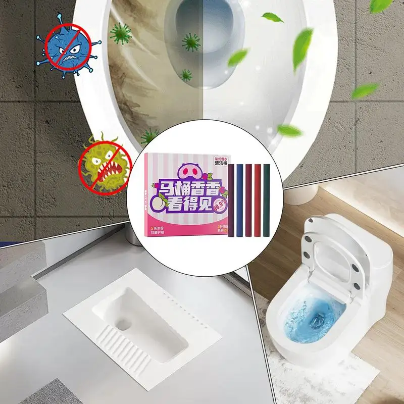 Toilet Cleaner Draining Deodorizing Freshener Stick Effective Concentrated Descaling Toilet Cleaning Stick With Natural Smell