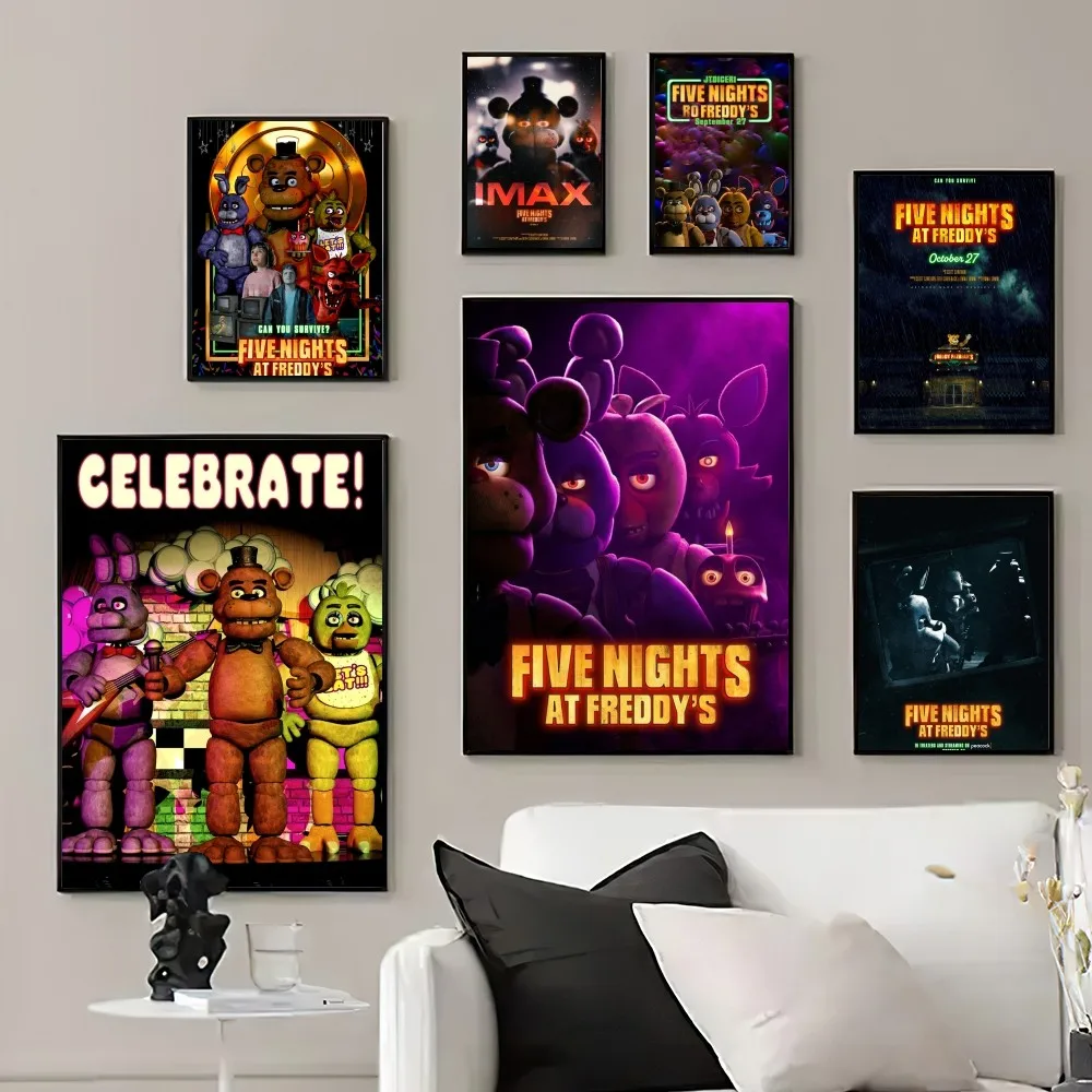 

horror game Five-Nights at Freddy's Poster Prints Wall Pictures Living Room Home Decoration