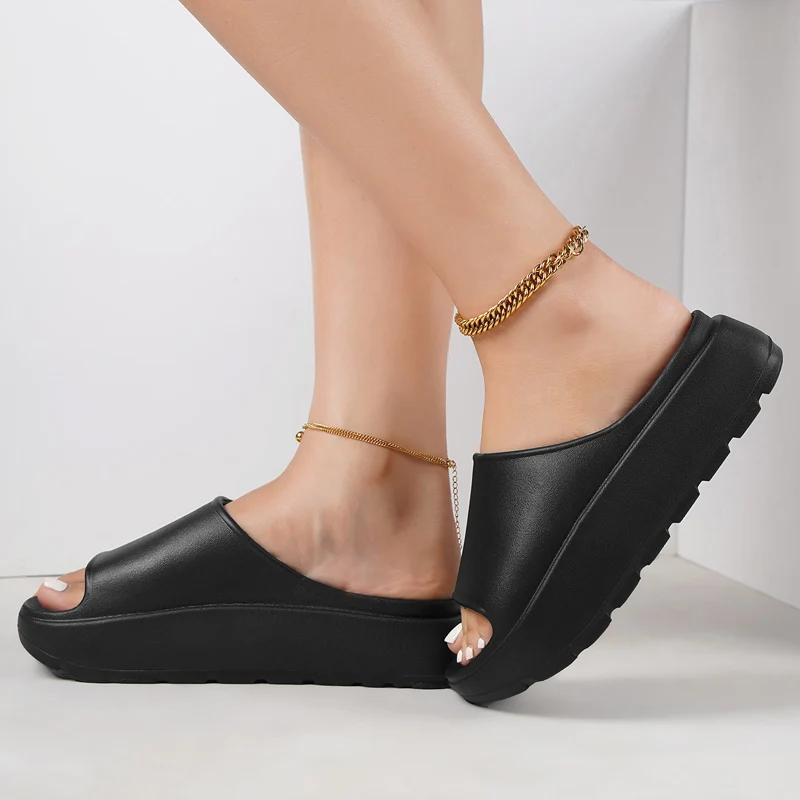 Thick Sole Slippers Summer Beach Slides Women Indoor Outdoor Bathroom Anti Slip women slippers summer slippers