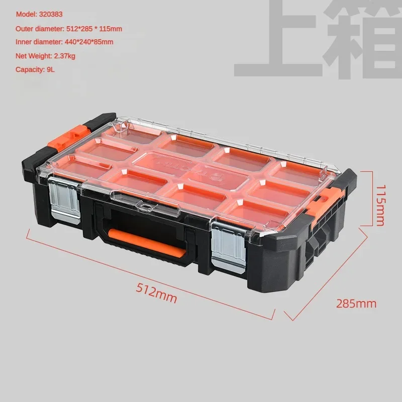 プロの収納ツールボックス,大きなハードケース,堅牢なフルツール