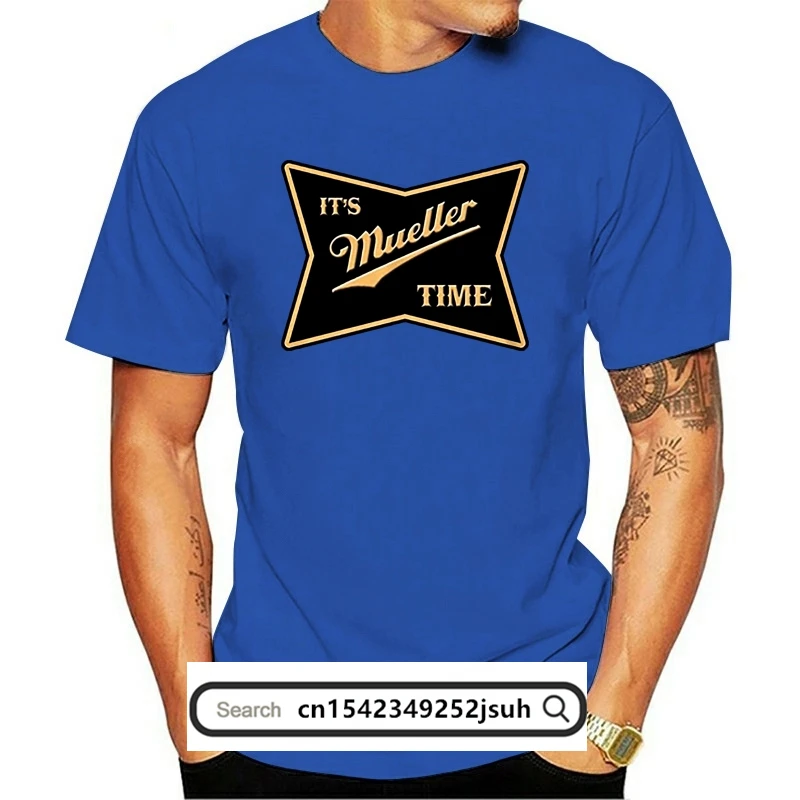 

T Shirts Fashion 2018 Crew Neck Men Short-Sleeve It Mueller Time Printing Shirt