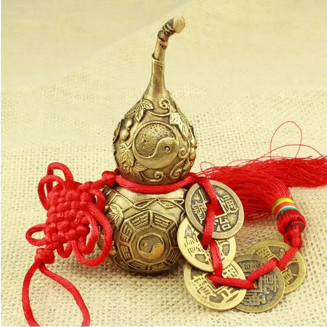 

Copper Statue Brass copper gourd pendant small ornament mascot