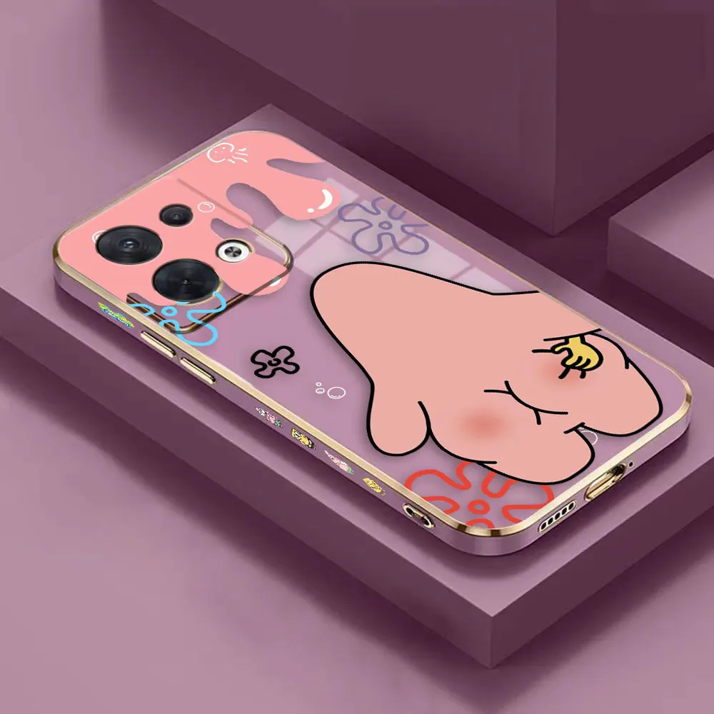 Cover Smooth E-TPU Phone Case Infinix NOTE 30 12 G96 12I 11 10 10I SMART 5 6 7 8 ZERO 20 X 5G PRO Case Cute S-SpongeBob Cartoon