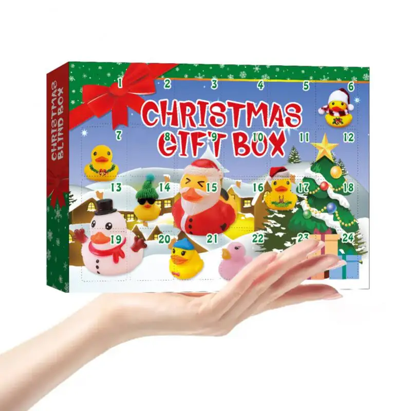 Advent Calendar Interesting For 3-6 Years Old Christmas Decoration Christmas Rubber Duck Colorful Plastic Children Gift Creative 3