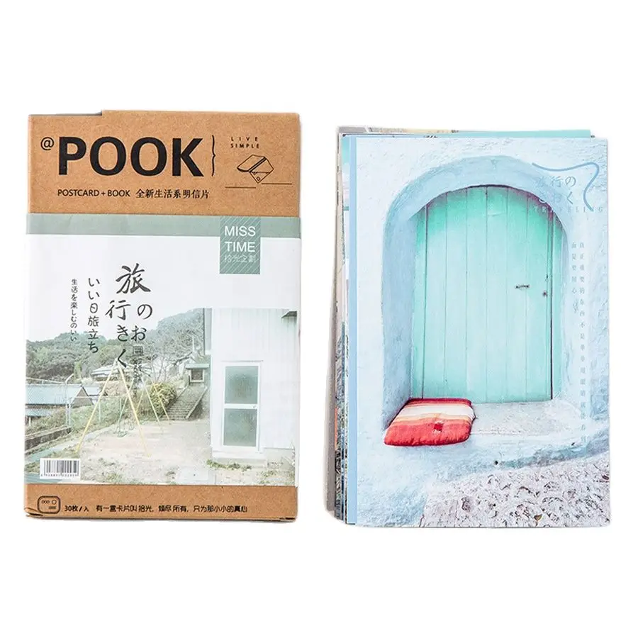 30 sheets/LOT Creative The Meaning of Travel Postcard /Greeting Card/Message Card/Christmas and New Year gifts