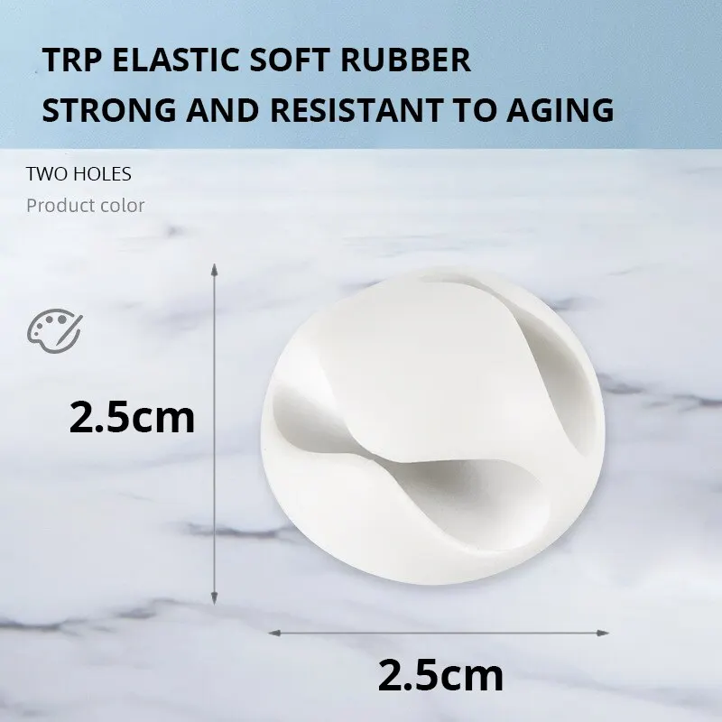 Cable Winder Silicone USB Cable Desktop Tidy Management Clips Holder Mouse Headphone Wire Organizer cable tie organizer cable tie mounts