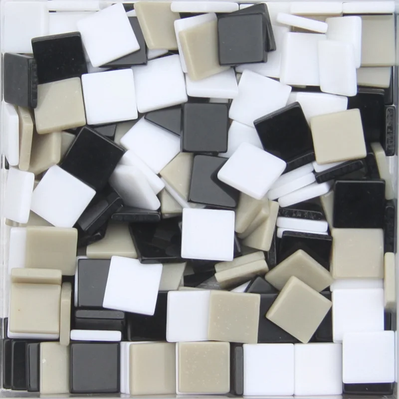 thumbnail image 1 of Mosaico de resina de color creativo de 1 cm, 100 piezas de azulejos acrílicos hechos a mano para niños, venta al por mayor, materiales para manualidades y pasatiempos, 1 of 5