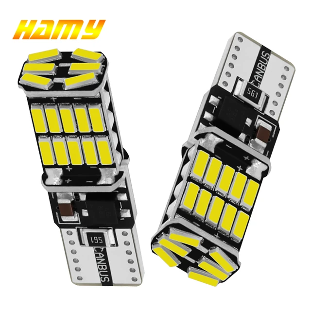 10 PCS T10 W5W 194 LED Signal Light Canbus 12V 24V 7000K White 4014 SMD Car  Interior Dome Door Maps Trunk License Plate Lamps - AliExpress