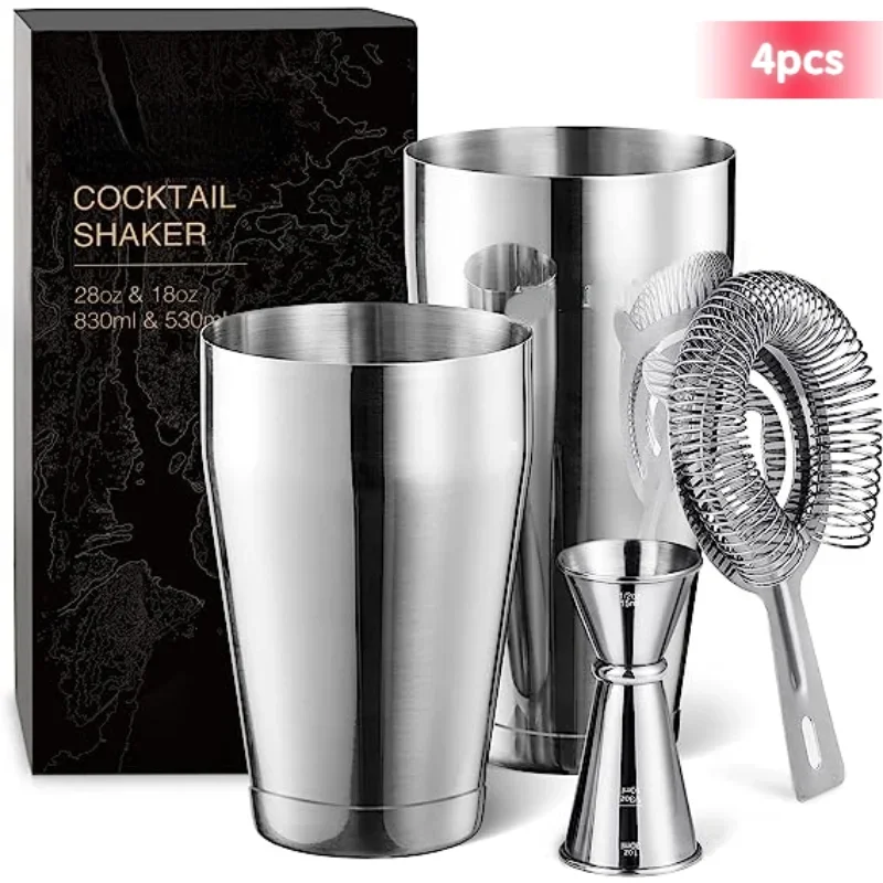 Kit De Coctelera Shaker Set Bartender Por 25 &20 Oz Acero Inoxidable, 16  PCS