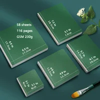 Книга для рисования, акварельная толстая бумага, карманный альбом для рисования, GSM, 230 г, маркер, акриловая бумага для рисования, товары для рукоделия — изображение 6