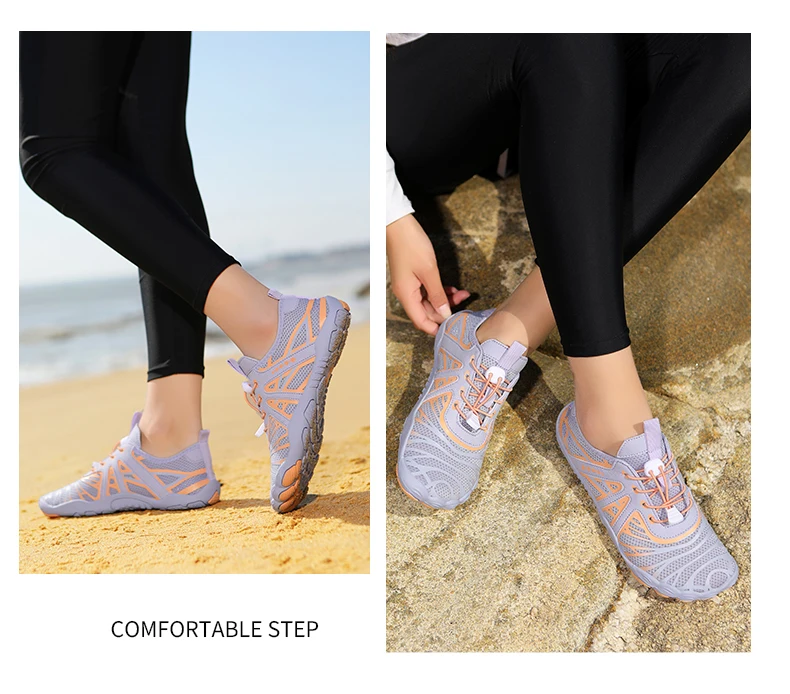 Chaussures d'eau pieds nus unisexes pour plage et natation_voghion.com