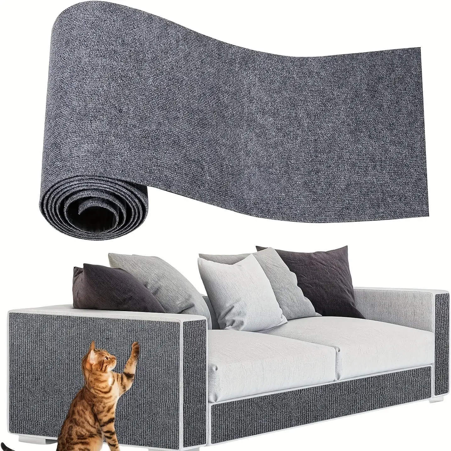 Description Picture 6 of itemTrimable Cat Furniture Protector Equipped with self-adhesive scratch pads,Protect the Sofaã€Door Tree Stand Safe from Claws