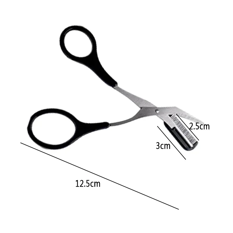 Eyebrow Scissors Eyebrow Trimmer Set Eyebrow Trimmer Eyebrow Razor Set Eyebrow Razor Eyebrow Trimmer Scissor with Comb Female Male Eyebrow Eyelash Scissors Safety Stainless Steel Face Razor Makeup Beauty Scissors
