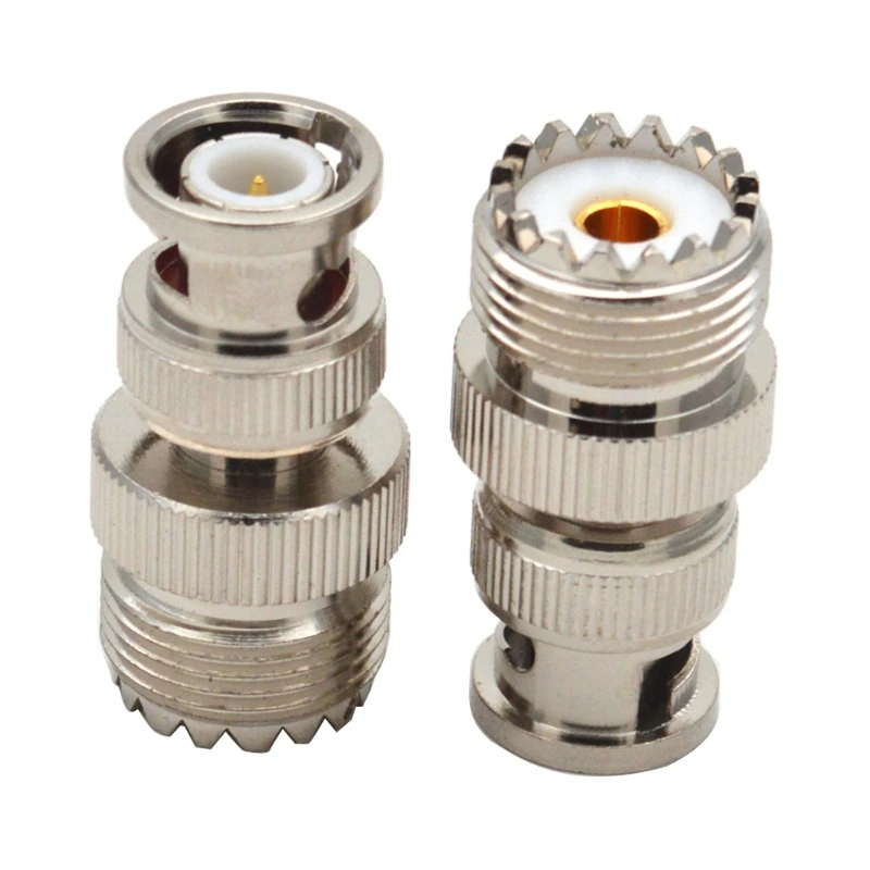 

2PCS BNC Male to UHF SO239 Female RF Coaxial Adapter RF Converters Head
