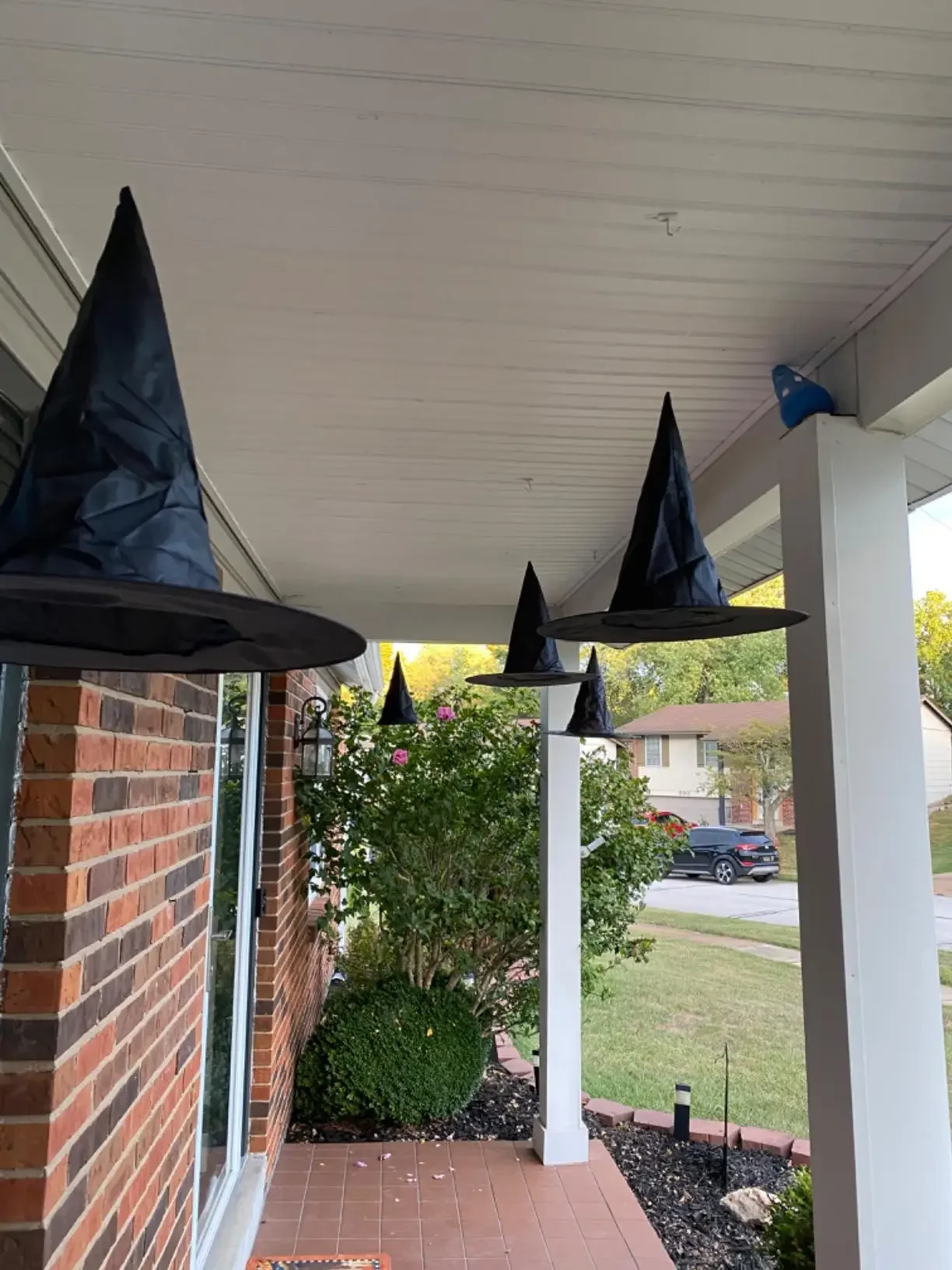 Halloween witch hat party hat carnival hat black folds for women men masquerade party