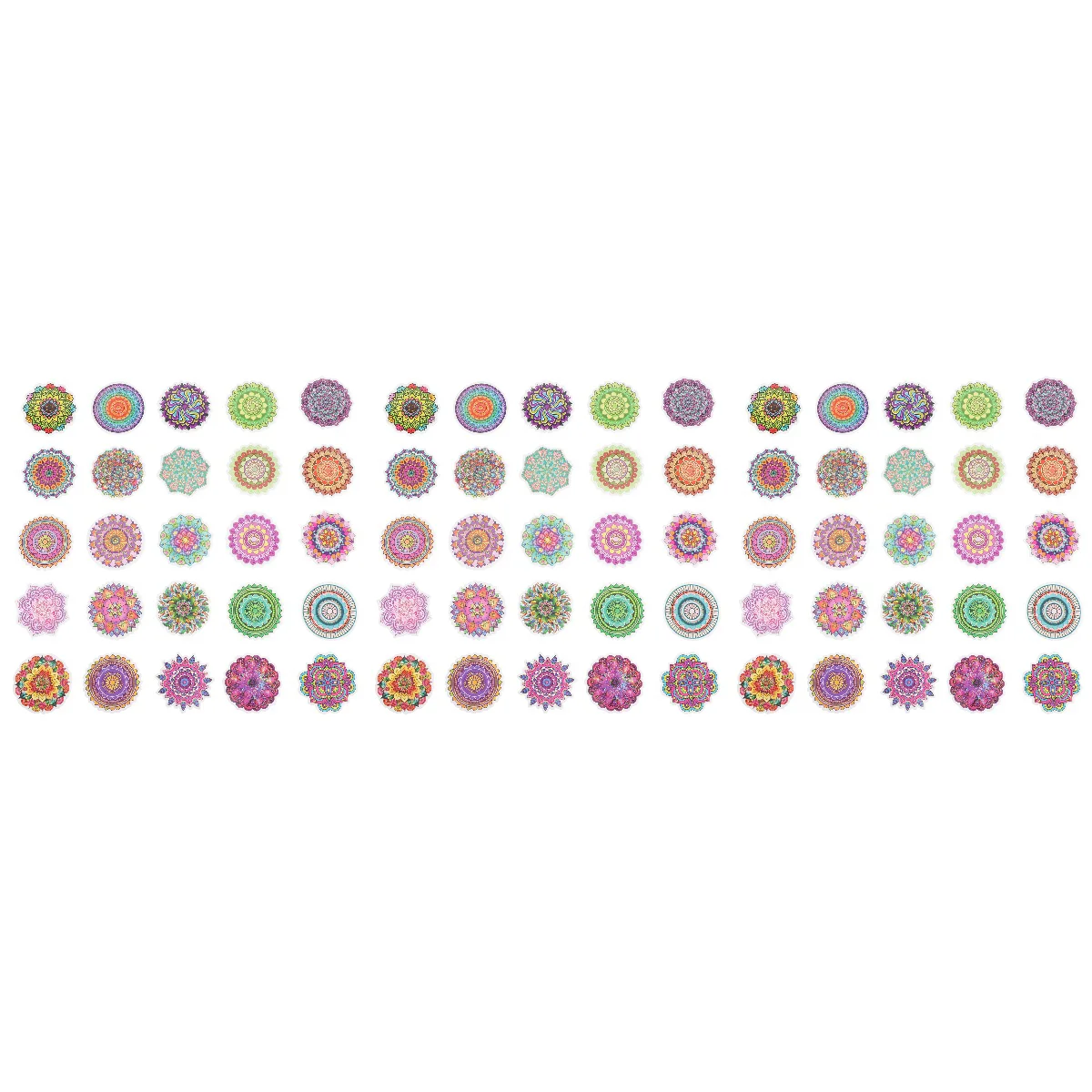 

6 комплектов наклеек для скейтборда чемодан Мандала ретро блокнот деликатный Сделай Сам граффити чемодан блокнот