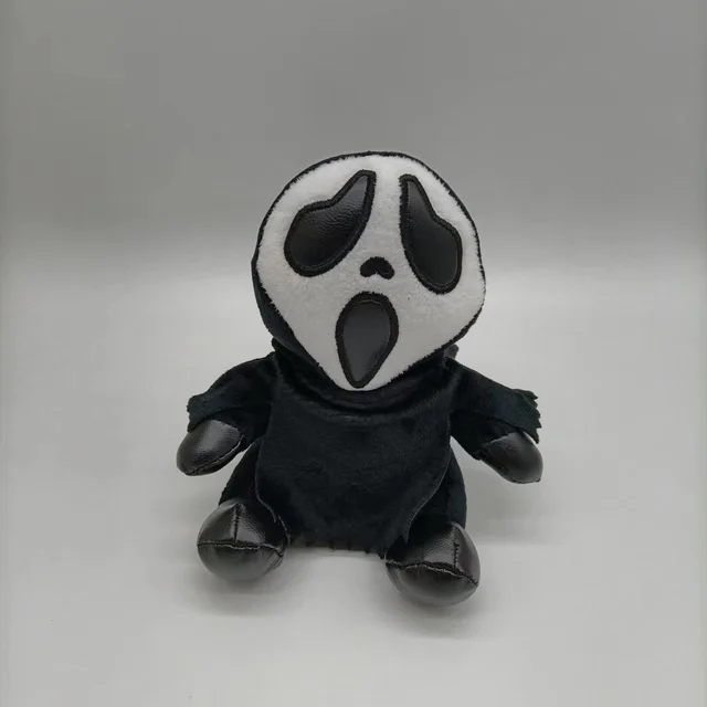 17-25cm Black Ghostface Cartoon Cute Tricky Plush Toys Soft Doll Movie  Reaper is here Horror Scream Ghost Face Kids Gift - AliExpress