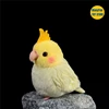 Cockatiel Parrot High Fidelity Chickadee Cute Plushie Sparrow Bird Tit Plush Toys Lifelike Animals Simulation Stuffed Doll Gifts 3