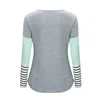 Fashion Pregnant Women Stiching Color Breastfeeding Nursing T Shirts Casual Loose Long Sleeve Tee Tops For Maternity 4