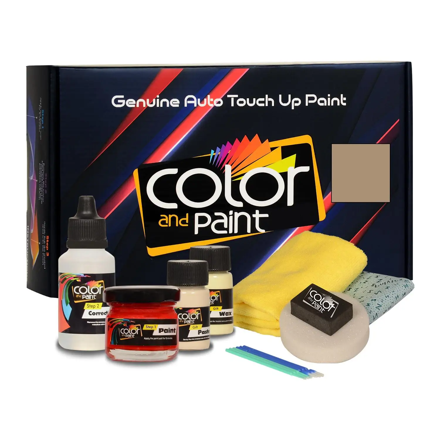 

Color and Paint compatible with Ford America Automotive Touch Up Paint - PASTEL ALABASTER - AH - Basic Care
