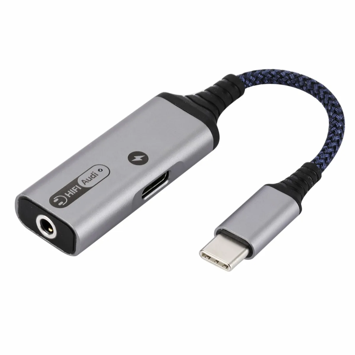 USB Type C Headphone Charger Adapter 2 in 1 to Aux Audio Jack Splitter with PD 60W Fast Charge for Galaxy S20 S21 Note 20