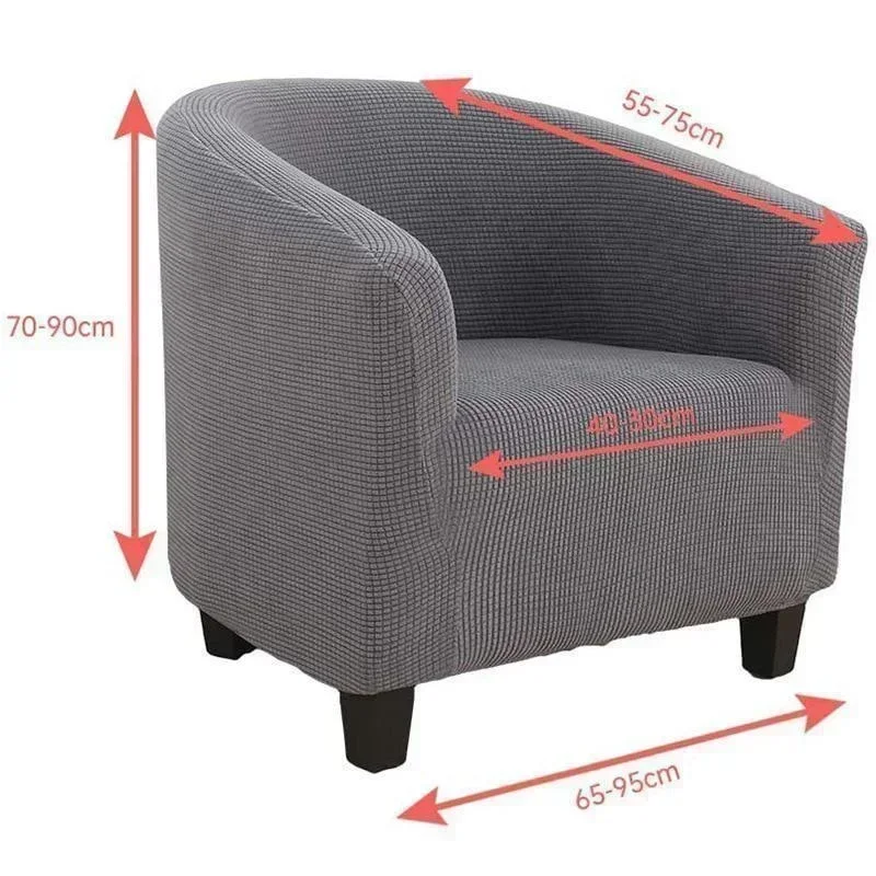 Stretch Single Seat Sofa Covers for Living Room Elastic Club Tub Chair Cover Armchair Couch Cover Furniture Protector Slipcovers