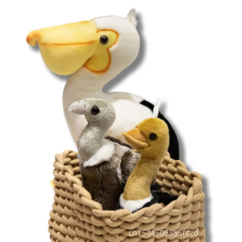 

Kawaii реалистичные животные птица плюшевая кукла стержень Страус Пеликан большой рот с крыльями Птица Животное плюшевая игрушка мягкая и удобная