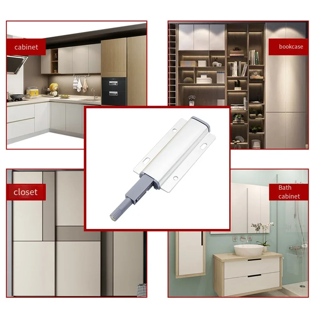 Magnetic Push Latches For Cabinets Push To Open Cabinet Hardware Touch Latch Kitchen Door Drawer Door Cabinet