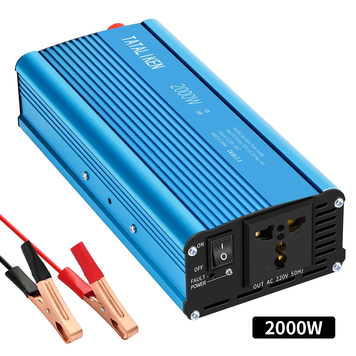 de energia, 2000W, 1500W, 600W, 12V DC para 220V