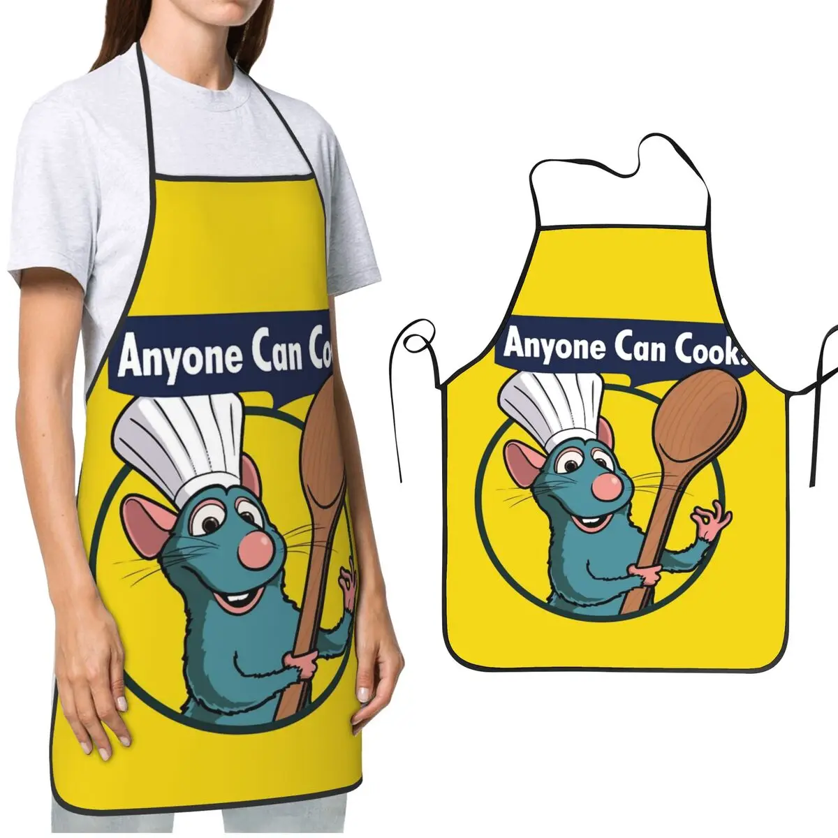 Ratatouille Cook Chef Remy Chef Grembiule Waterdrop Resistente Cravatta Regolabile Cucina Grembiule Da Cucina Per Uomo Donna Regali Chef
