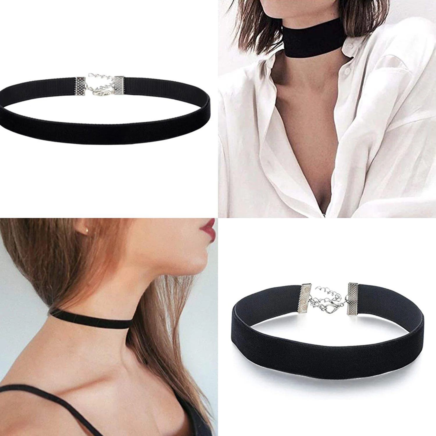 Goth Black Velvet Choker Halsketten Gothic Style Seil Frauen Hals Dekoration Choker Schmuck Am Halskragen Für Mädchen Kpop Sa5Bf896765Fa42De8Ead8F496Dbbc2643