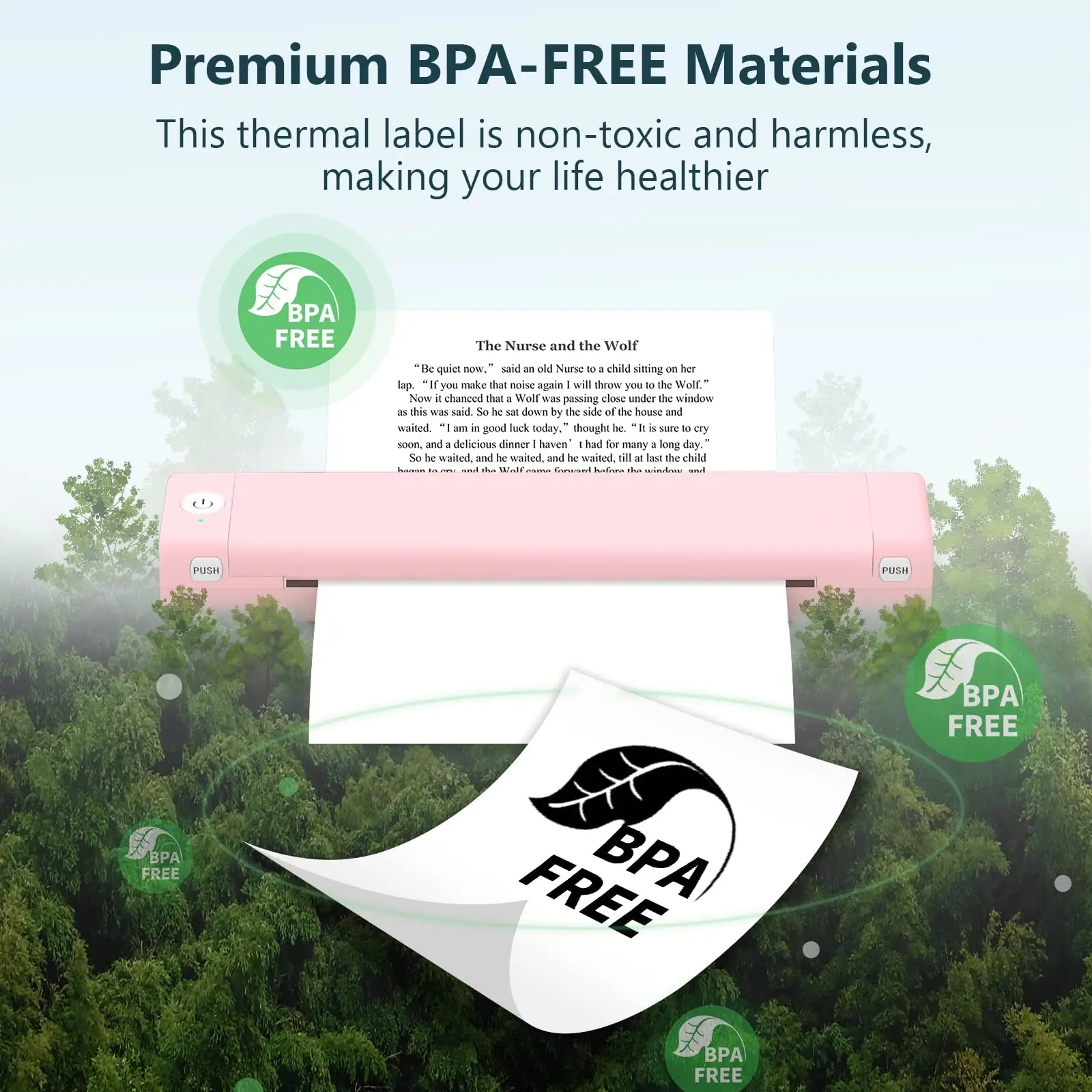 Thermal Printing Paper US Letter Thermal Paper 8.5x11 Compatible M08F-Letter Printer HPRT MT800/MT800Q Brother PJ762/PJ763MFi Portable Printer printing paper,thermal label paper