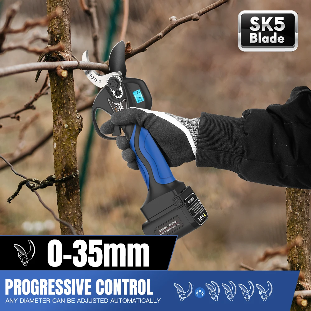 35MM 16.8V Cordless Lithium-ion Progressive Pruning Shear Efficient scissors SW-8608 2