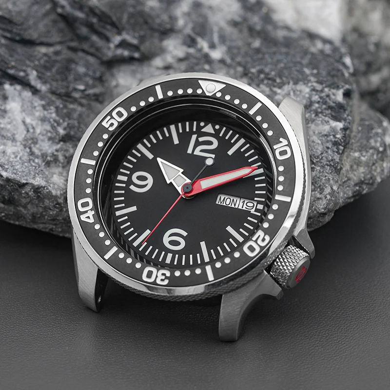 SKX007スタイルのメンズ自動巻き時計,38mm,insert nh36ムーブメント