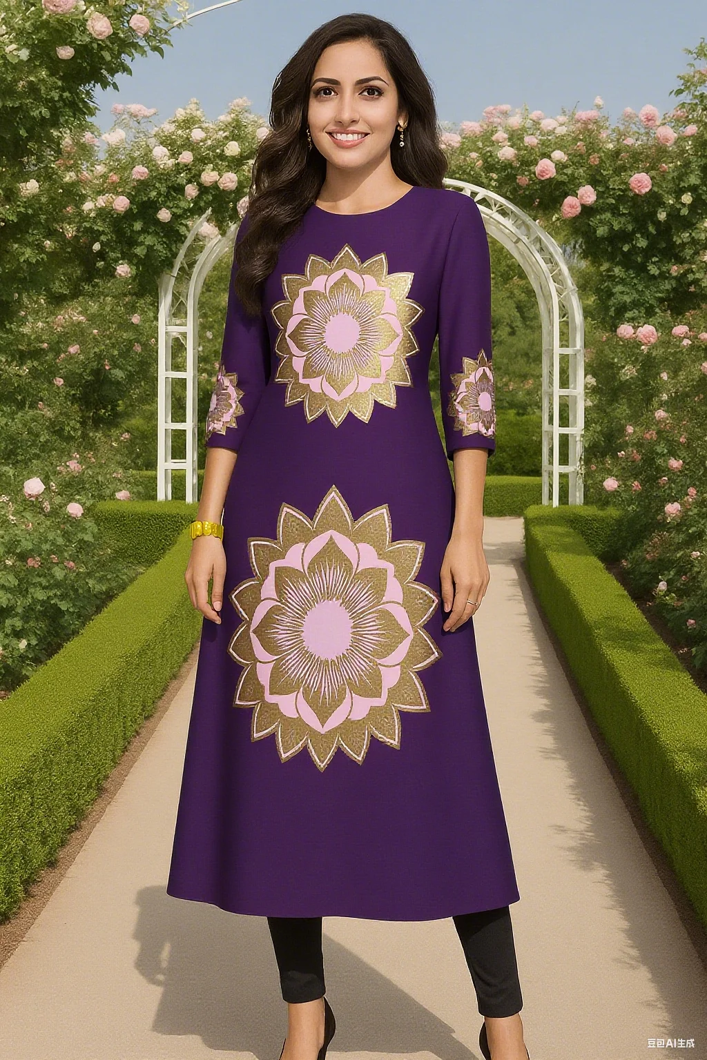 Muslimische Frauen Casual Bequeme Kurt Kleid Gerade Rohr Ethnische Pfau Frauen Türkische Kleid Abaya Schlitz Saum Luxus Abaya Dubai – Detail 12