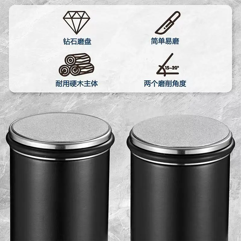 Knife Sharpener Roller for Kitchen Knives Industrial Diamond Roller Sharpener Stone 15 & 20 Degrees