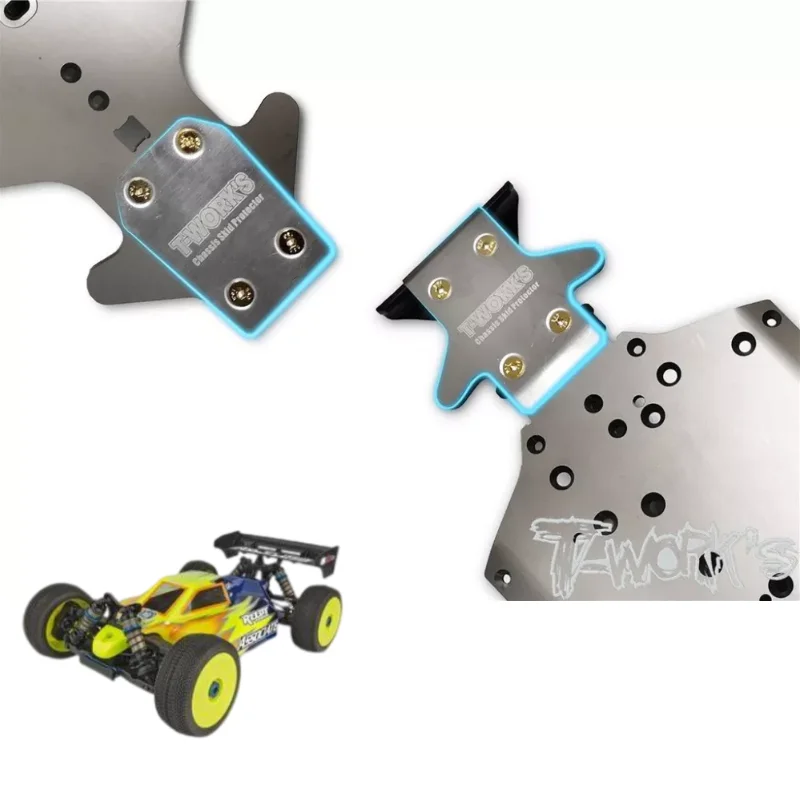 Colaxi RC Car Chassis Plate & Axle Protectors For TT02 1/10 Truck - Metal Upgrade Parts, Scratch Guard - View #4