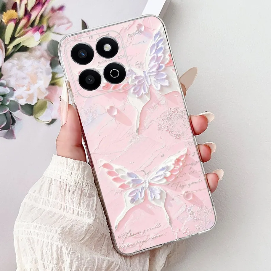 Fashion Butterfly Shockproof Silicone Back Cover