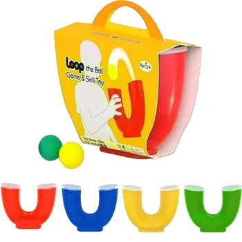 Giochi sportivi all'aperto Palline da giocoleria multiplayer Giocattolo da abilità con 2 palline Giochi di allenamento per la coordinazione occhio-mano per ragazzi e ragazze