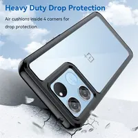 Oneplus Ace Racing Edition Case Heavy Duty Drop Protection Silicone Bumper Clear Back Cover Hard Case for Oneplus Ace Racing 5G 1