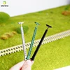 Warm white model street lamp layout, lamp post, railway train, garden, amusement park, landscape, LED lighting 1:87 ratio 2