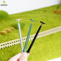 Warm white model street lamp layout, lamp post, railway train, garden, amusement park, landscape, LED lighting 1:87 ratio 2