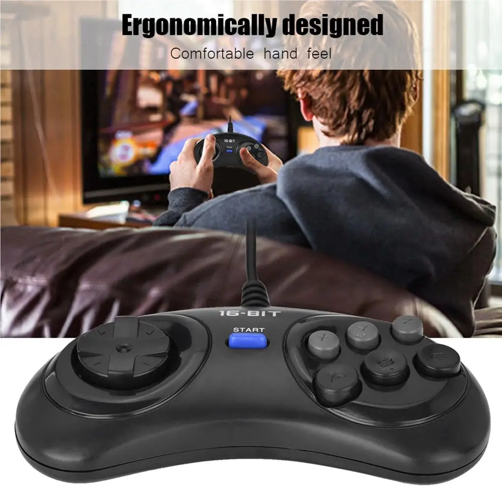 

Joypad Black Gamepad Video Small Lightweight Controller Wired Gift