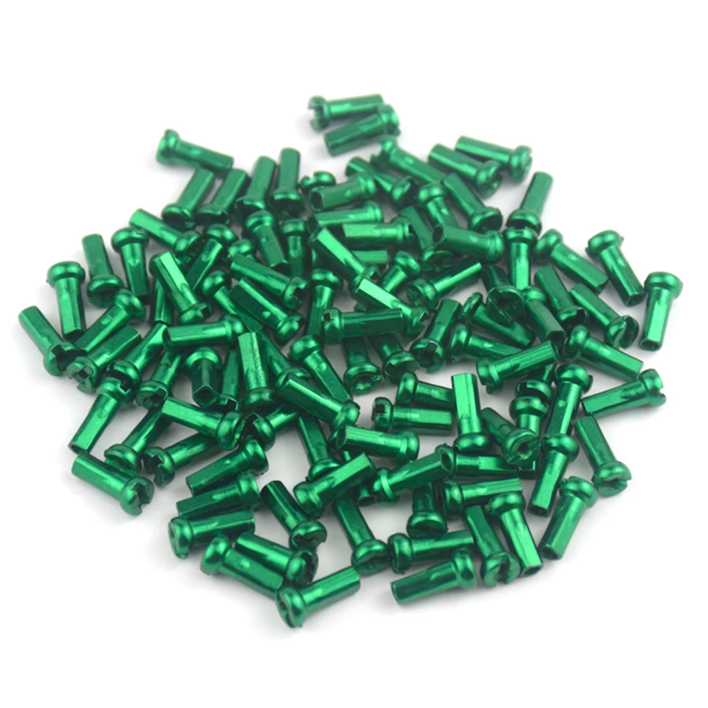 50pcs Mountain Bike Wheel Spoke Nipples 14G 2mm Spokes MTB Bicycle Parts