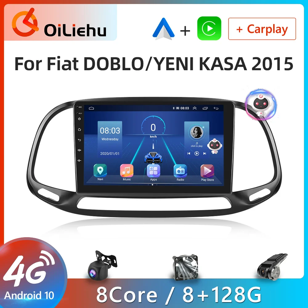 OiLiehu 4G+64G Android 13 Car Radio for Audi A3 2003-2012/S3 2006-2012