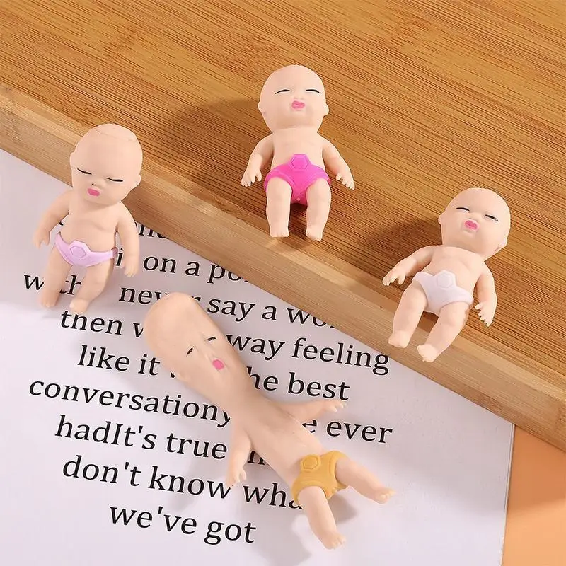 

Stress Doll Squeeze Funny Soft Life-Like Babies Doll Funny Gifts For Friends Slow Rising Toy De-Compression Simulation Toys For