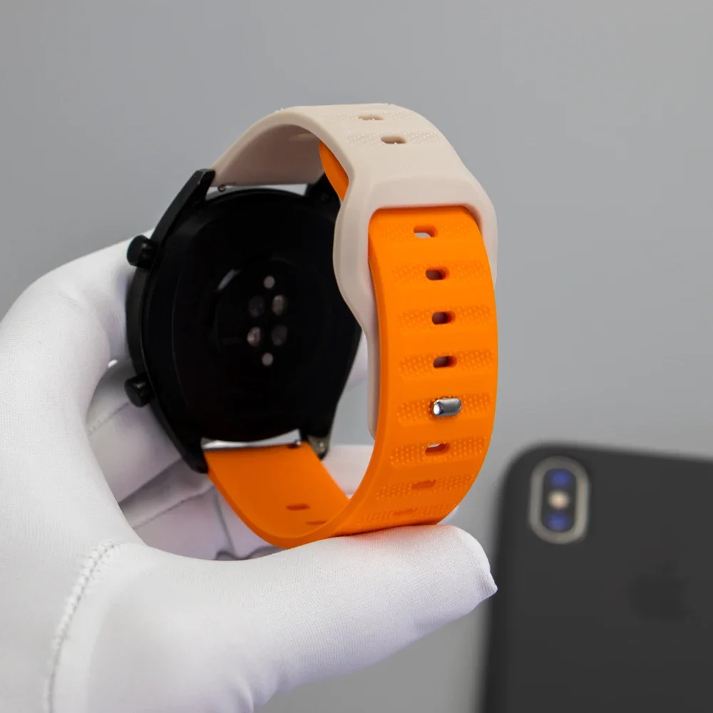 Silicone Strap Band Bracelet - 20mm & 22mm