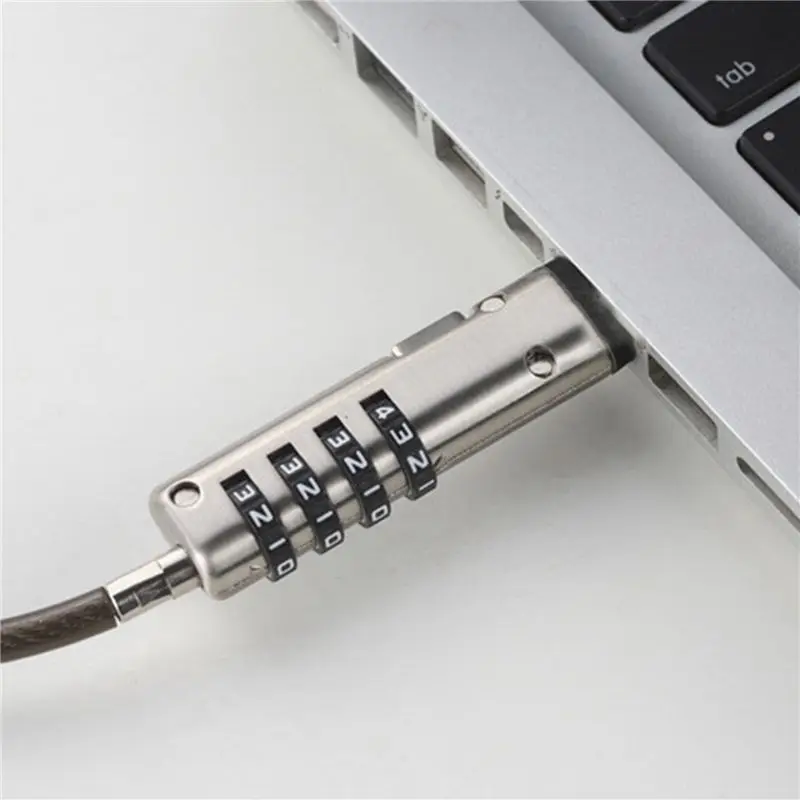 6X 보안 USB 번호 잠금 장치, 노트북, 태블릿, 프로젝터, TV의 도난 방지 기능에 사용됨