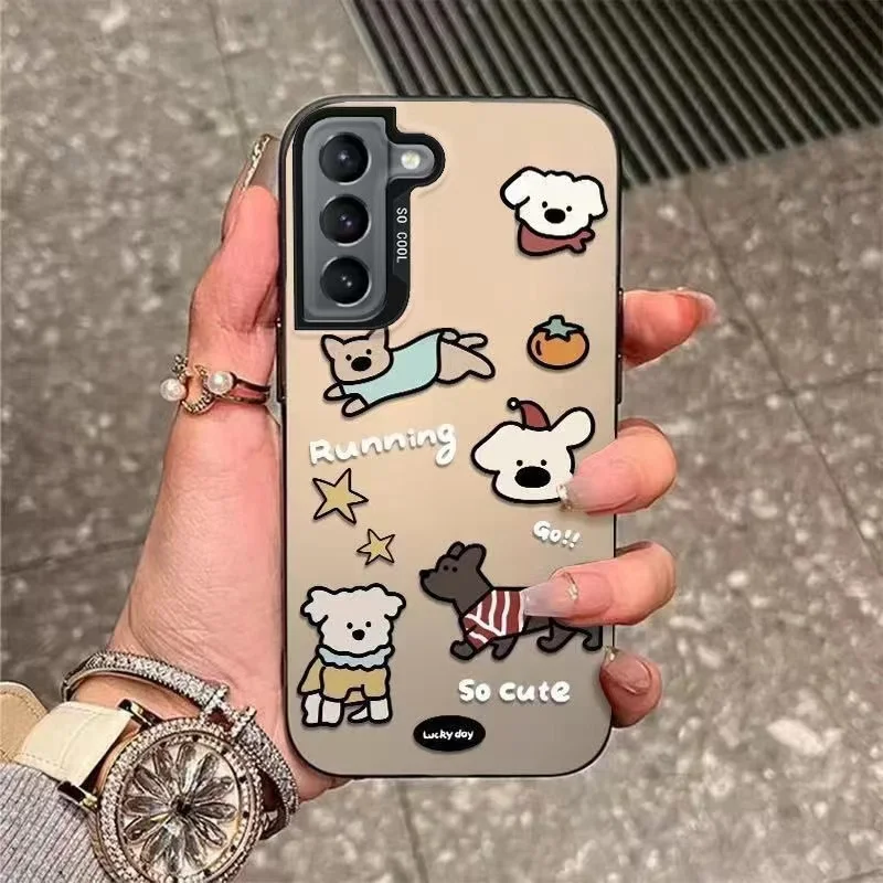 Korean Cute Cat Dog Design Phone Case